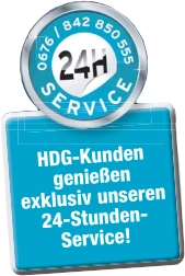 24-Stunden-Button mit Exklusiv Service